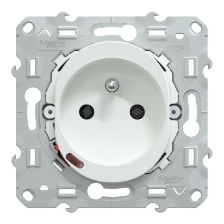 S320559 Wiser Ovalis - 16A Zigbee 2P+T Steckdose Weiß