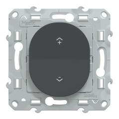 S340531 Wiser Ovalis - Interruttore Centrale Wireless 2 o 4 BP Antracite