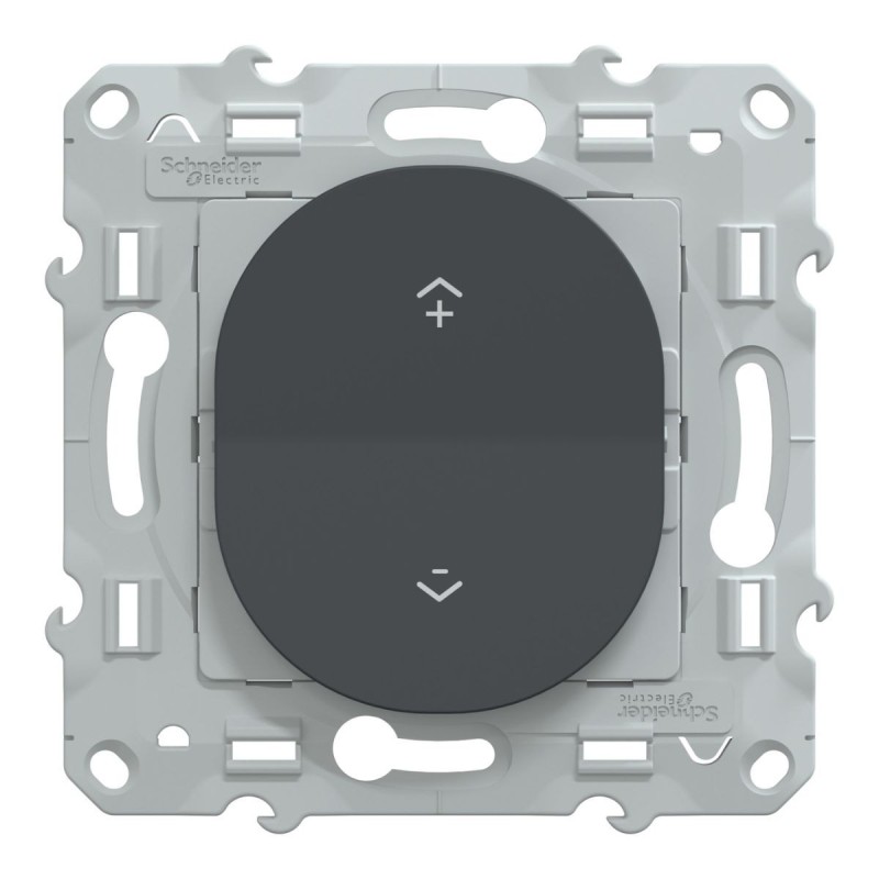 S340531 Wiser Ovalis - Interruttore Centrale Wireless 2 o 4 BP Antracite