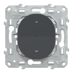 S340567W Wiser Ovalis - Interruttore collegato tapparella zigbee 4A Antracite