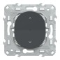 S340567W Wiser Ovalis - Interruttore collegato tapparella zigbee 4A Antracite