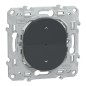 S340567W Wiser Ovalis - Interruttore collegato tapparella zigbee 4A Antracite