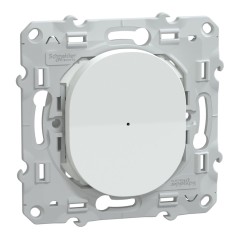 S320522W Wiser Ovalis - Dimmer a spinta zigbee a 2 fili Bianco