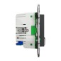 NU555954 Wiser Unica - Presa collegata 2P+T 16A zigbee Antracite