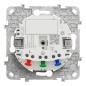 NU555954 Wiser Unica - Presa collegata 2P+T 16A zigbee Antracite
