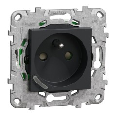 NU555954 Wiser Unica - Presa collegata 2P+T 16A zigbee Antracite