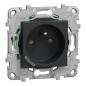 NU555954 Wiser Unica - Presa collegata 2P+T 16A zigbee Antracite
