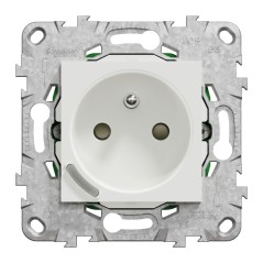 NU555918 Wiser Unica - Presa collegata 2P+T 16A zigbee Bianco