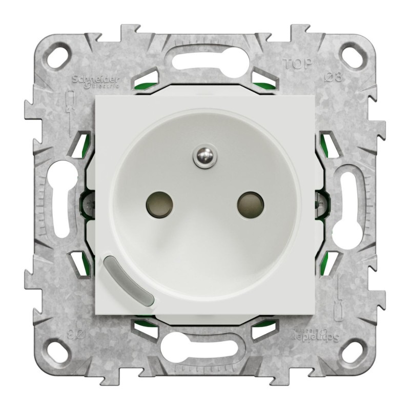 NU555918 Wiser Unica - Enchufe conectado 2P+T 16A zigbee Blanco NU555918 Wiser Unica - Enchufe conectado 2P+T 16A zigbee Blanco