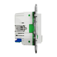Enchufe conectado 2P+T 16A zigbee Blanco NU555918 Wiser Unica