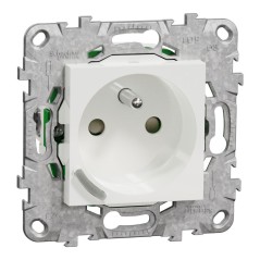 NU555918 Wiser Unica - Prise 2P+T connectée 16A  zigbee Blanc