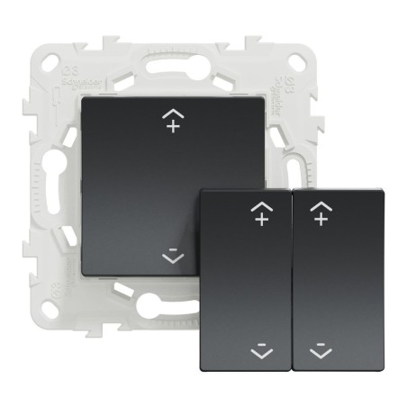 NU557154W Wiser Unica - 2 or 4 BP Wireless Central Switch Anthracite