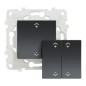 NU557154W Wiser Unica - interrupteur centralisé sans fil 2 ou 4 BP Anthracite NU557154W Wiser Unica - interrupteur centralisé sans fil 2 ou 4 BP Anthracite