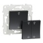 NU557154W Wiser Unica - interrupteur centralisé sans fil 2 ou 4 BP Anthracite NU557154W Wiser Unica - interrupteur centralisé sans fil 2 ou 4 BP Anthracite