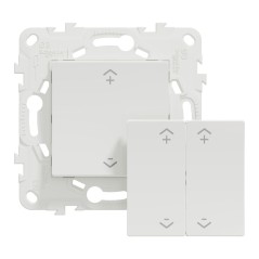 NU557120W Wiser Unica - 2 or 4 BP Wireless Central Switch Antibacterial White