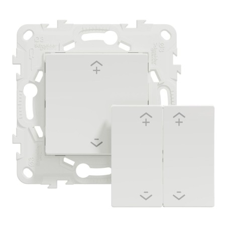 NU557120W Wiser Unica - 2 or 4 BP Wireless Central Switch Antibacterial White