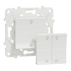 NU557120W Wiser Unica - Interruttore Centrale Senza Fili 2 o 4 BP Antibatterico Bianco