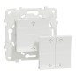 NU557120W Wiser Unica - interrupteur centralisé sans fil 2 ou 4 BP Blanc antibactérien