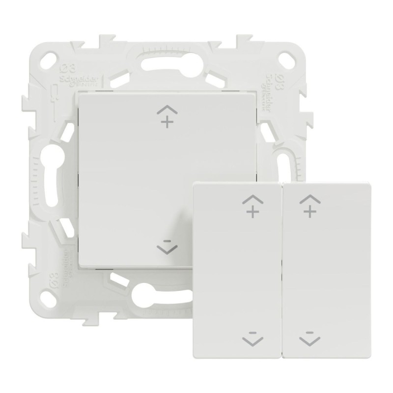 NU557118W Wiser Unica - 2 oder 4 BP Funk-Zentralschalter Weiß