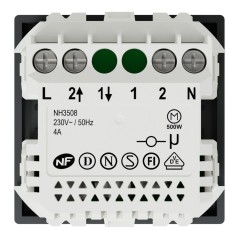 4A zigbee roller shutter switch anthracite mecha only NU350854W Wiser Unica