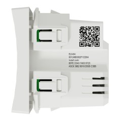 Roller shutter switch 4A zigbee blc antimic mecha only NU350820W Wiser Unica
