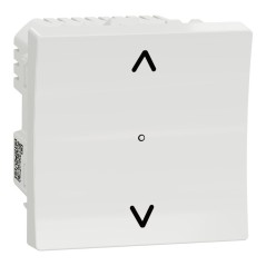 Interrupteur volet-roulant 4A zigbee blc antimic méca seul NU350820W Wiser Unica