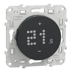 S540619 Wiser Odace - Termostato inteligente con cable 2A antracita