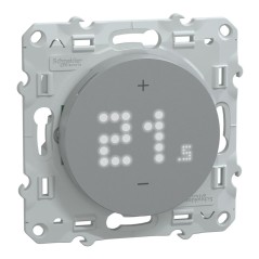 S530619 Wiser Odace - Termostato intelligente cablato in alluminio da 2 A