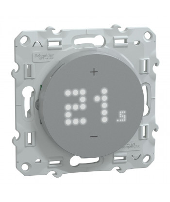 S530619 Wiser Odace - Thermostat connecté filaire 2A Aluminium