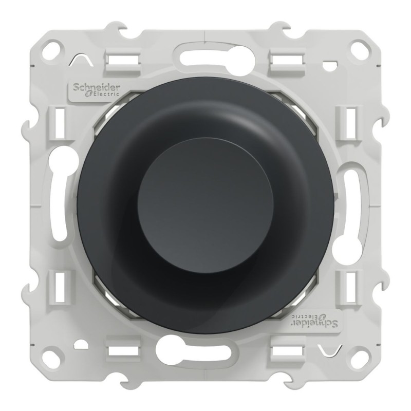 S540513W Wiser Odace - Regulador giratorio LED zigbee de 2 hilos en color antracita S540513W Wiser Odace - Regulador giratorio LED zigbee de 2 hilos en color antracita