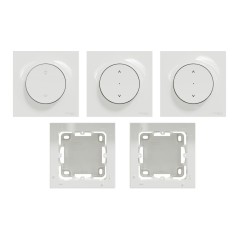 S520567SK Wiser Odace - Kit de control inalámbrico y 2 persianas enrollables zigbee 3.0 de superficie
