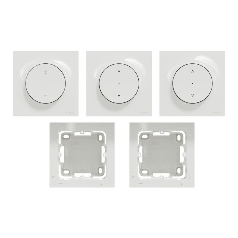 S520567SK Wiser Odace - Kit de control inalámbrico y 2 persianas enrollables zigbee 3.0 de superficie S520567SK Wiser Odace - Kit de control inalámbrico y 2 persianas enrollables zigbee 3.0 de superficie