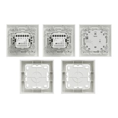 Kit di controllo wireless e 2 tapparelle da parete zigbee 3.0 S520567SK Wiser Odace