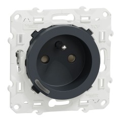S540559 Wiser Odace - 16A zigbee 2P+T connected socket - Anthracite