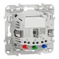 S540559 Wiser Odace - Toma de corriente conectada zigbee 2P+T de 16A - Antracita