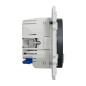 S540559 Wiser Odace - 16A zigbee 2P+T connected socket - Anthracite