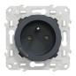 S540559 Wiser Odace - 16A Zigbee 2P+T Steckdose - Anthrazit