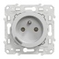 S530559 Wiser Odace - 2P+T connected socket 16A zigbee Aluminium