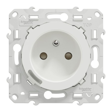 S520559 Wiser Odace - 2P+T connected socket 16A zigbee White