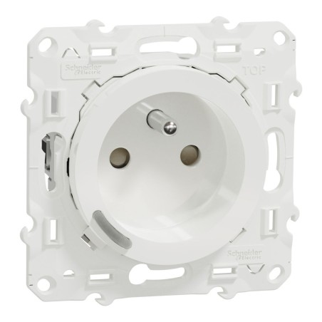 S520559 Wiser Odace - 2P+T connected socket 16A zigbee White