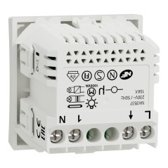 Pulsador zigbee de 10 A mecha blanco solo NU353718W Wiser Unica