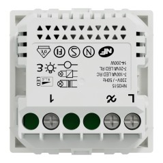 Spingitore zigbee a 2 fili bianco solo mecha NU351518W Wiser Unica
