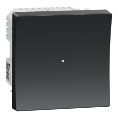 NU351554W Wiser Unica - 2-Draht-Zigbee-Push-Dimmer nur anthrazit Mecha