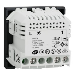 2-wire zigbee rotary variator anthracite mecha only NU351654W Wiser Unica