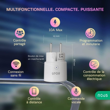 WE A8 - Smart plug Wifi 10A misurazione del consumo
