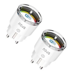 NOUS A1-2 - Pack deux prises intelligente Wifi mesure de consommation 15A