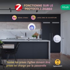 NOUS A1Z-4 - Pack quatre prises connectées Zigbee 3.0