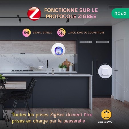 US A1Z - Pack Vier Smart Plugs Zigbee 3.0