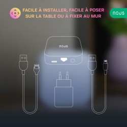 NOUS E6 - Termostato LCD temperatura y humedad Zigbee 3.0