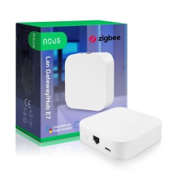 NOUS E6 - Termostato LCD temperatura y humedad Zigbee 3.0